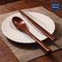 GIORNO FELICE Set de cucharas y palillos de madera de laca natural Premium Vajilla ecológica artesanal de estilo tradicional coreano